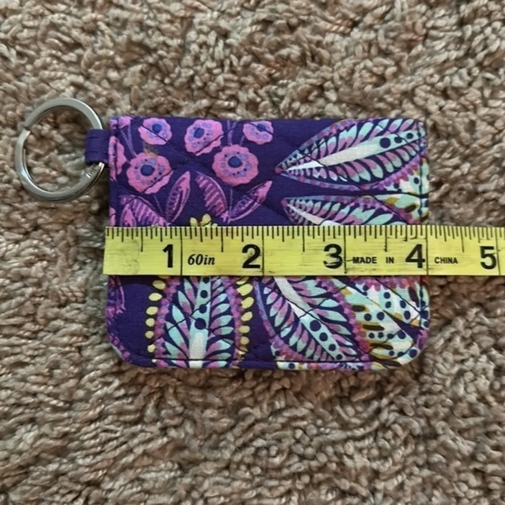 Vera Bradley Escapade key chain Wristlet in Batik Leaves